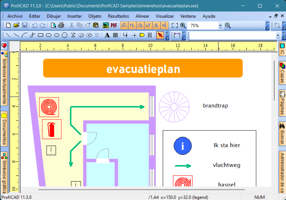 evacuatie plan