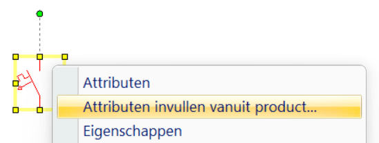 attributen invullen vanuit een product