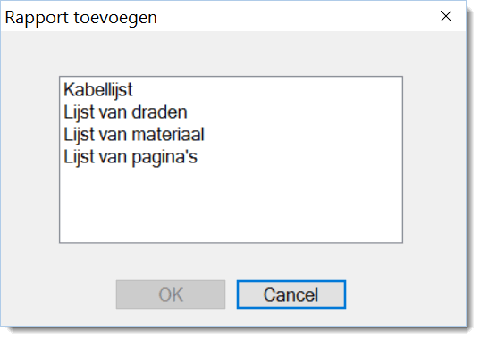 rapport toevoegen
